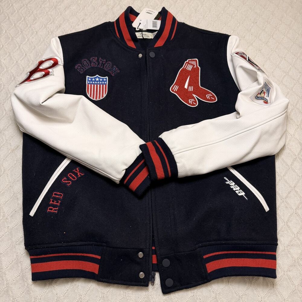 Pro Standard Boston Red Sox Wool/Leather Varsity Jacket Size L
